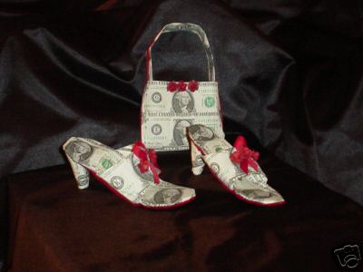 Real Money Gift, Women's handbag and shoe set