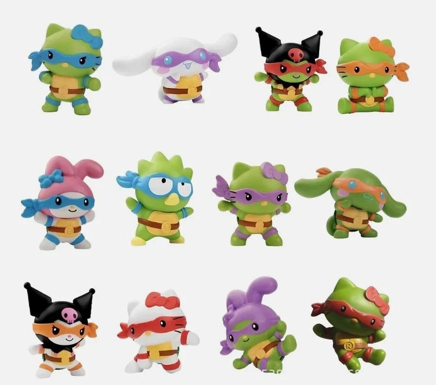 2025 Hello Kitty Happy Meal Toys Teenage Mutant Ninja Turtles 1-11 Set