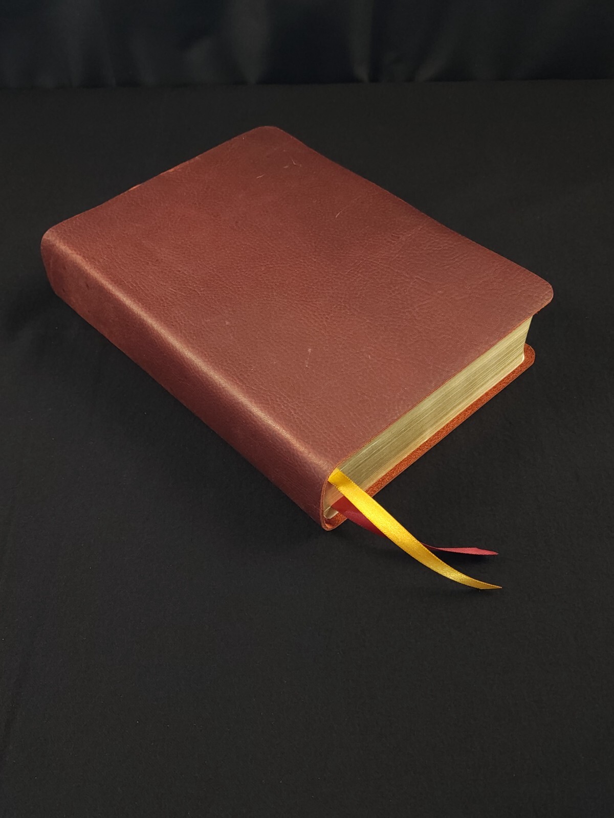 Premium Leather Bible - Life Application Study Bible in Red Cowhide