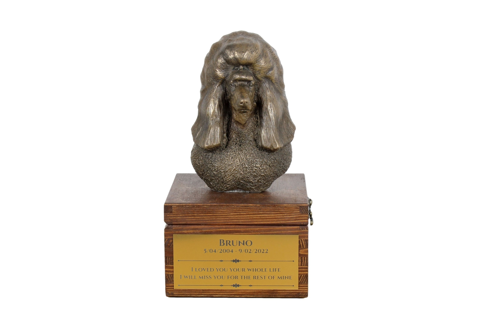 Poodle Brown Urn Art-Dog