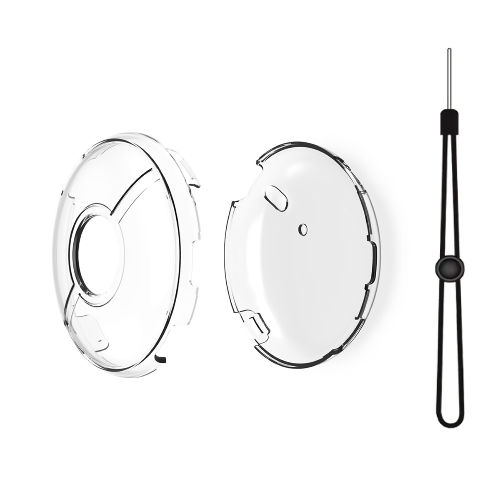 Crystal Protective Cover Case with Anti-fall Hand Strap For Pokémon GO Plus+ K