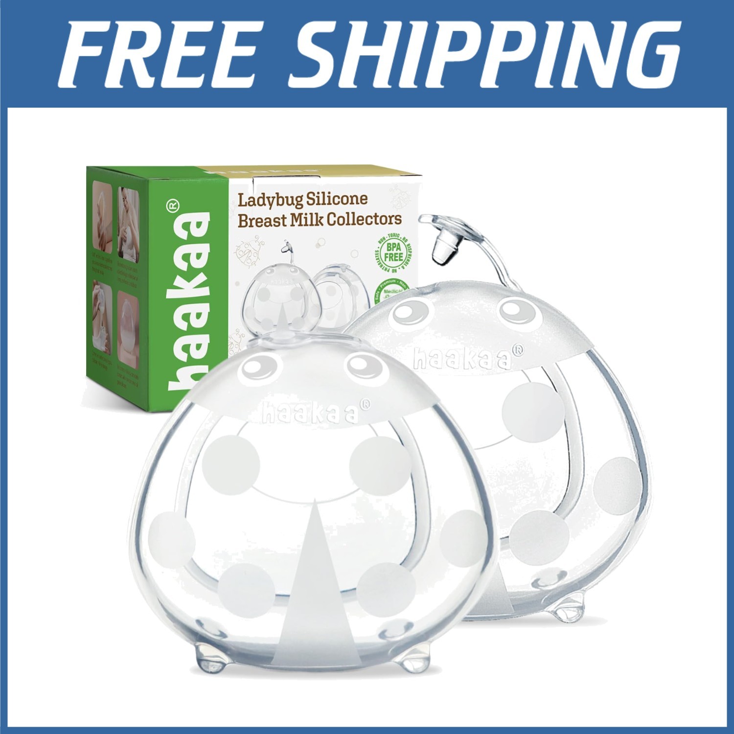 Leak-Proof Breastmilk Catchers 2-Pack