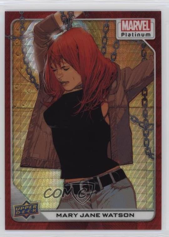 2023 Upper Deck Marvel Platinum Red Prism 8/199 Mary Jane Parker Watson #92 0n8