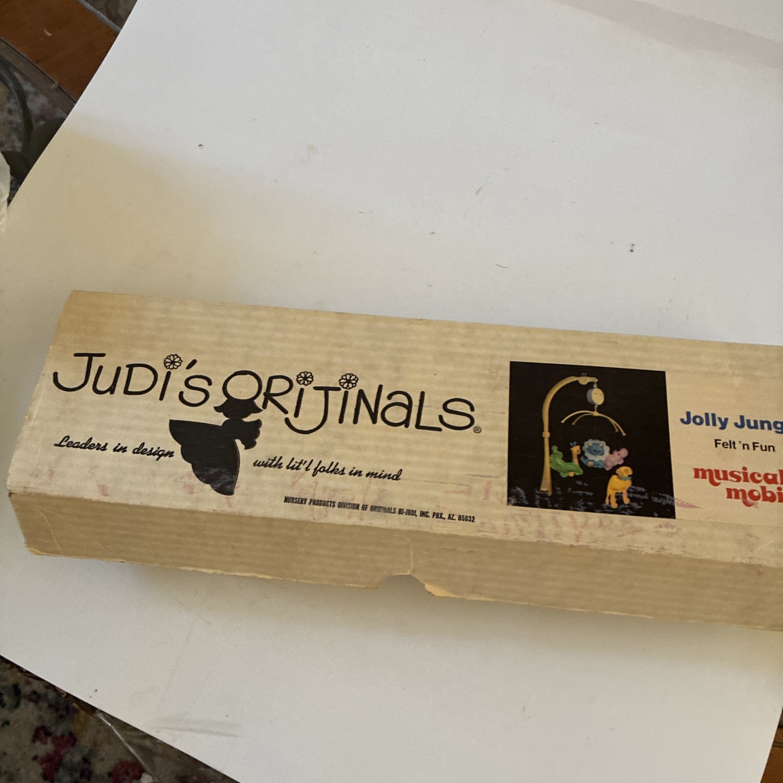 Vintage JUDIS ORIJINALS Ducklettes Soft "T" Touch MUSICAL MOBILE  Jolly Jungle