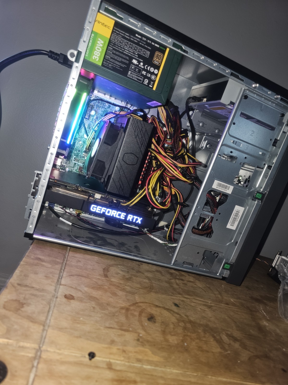 HP Tower Desktop with GeForce RTX GPU and RGB Lighting