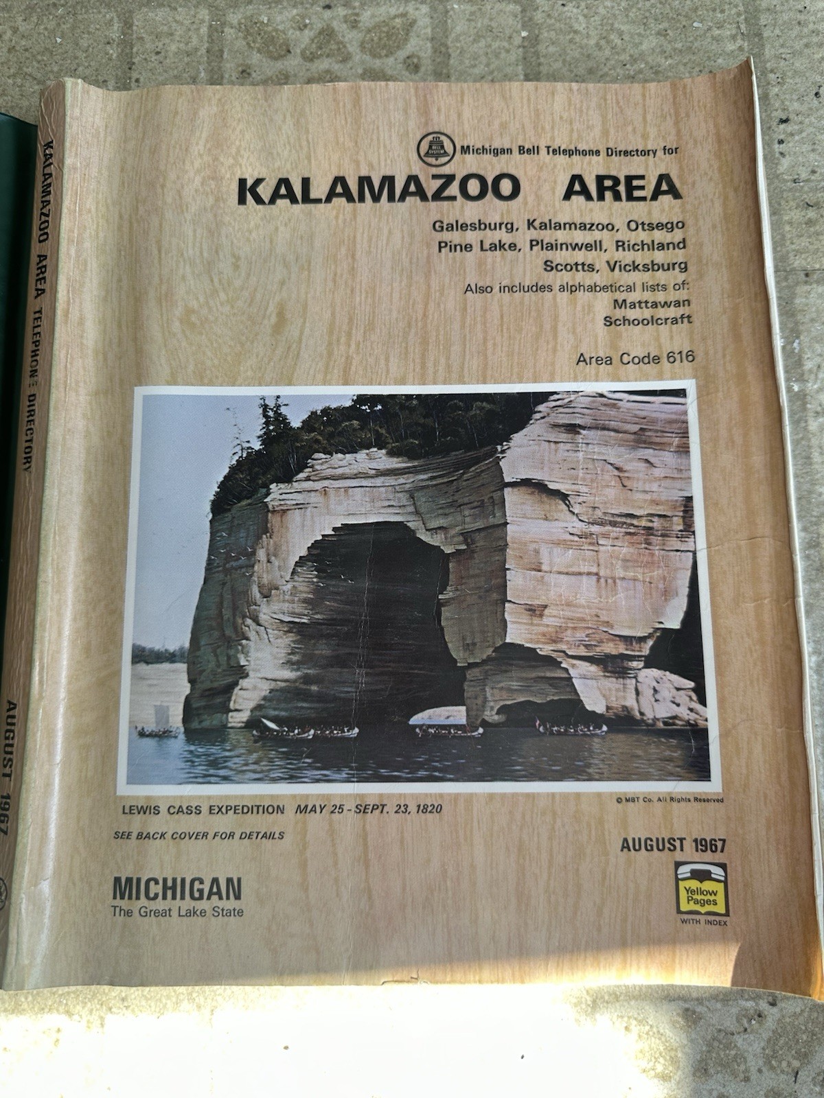 1967 Kalamazoo Area Michigan Telephone Directory Book History Genealogy W/cover