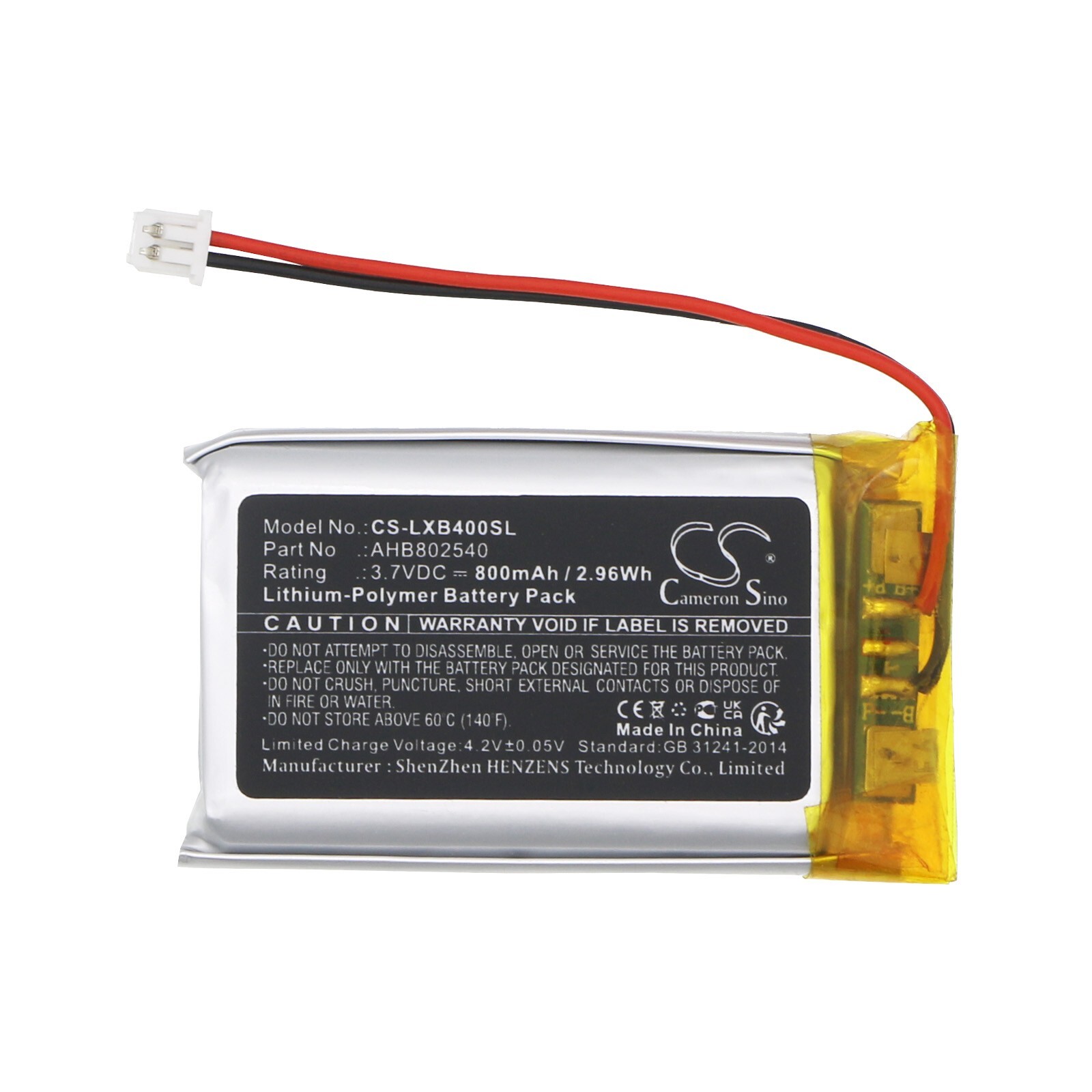 BATTERIE 800mAh Type AHB802540 For LEXIN FT4 Pro LX-B4FM