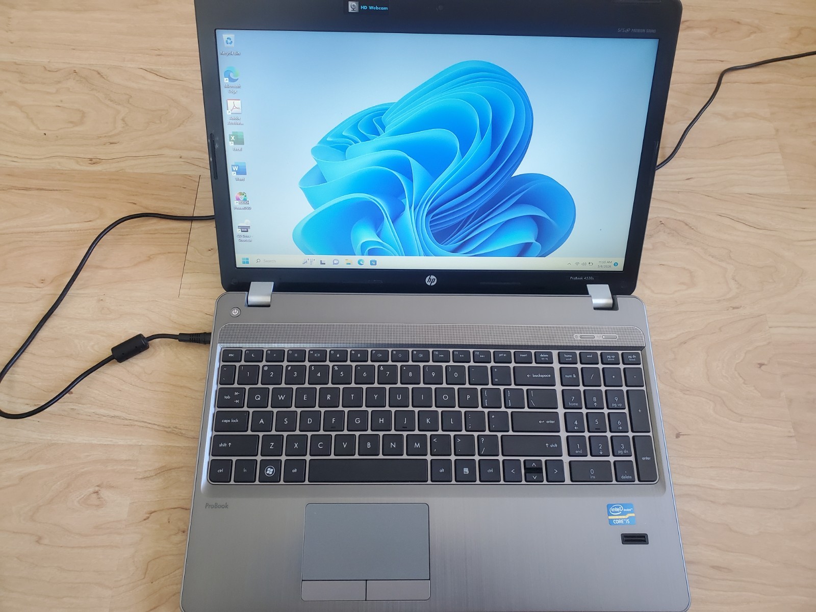 HP ProBook 4530s Core i5  Windows 11 256gb SSD HD 8gb RAM  Laptop