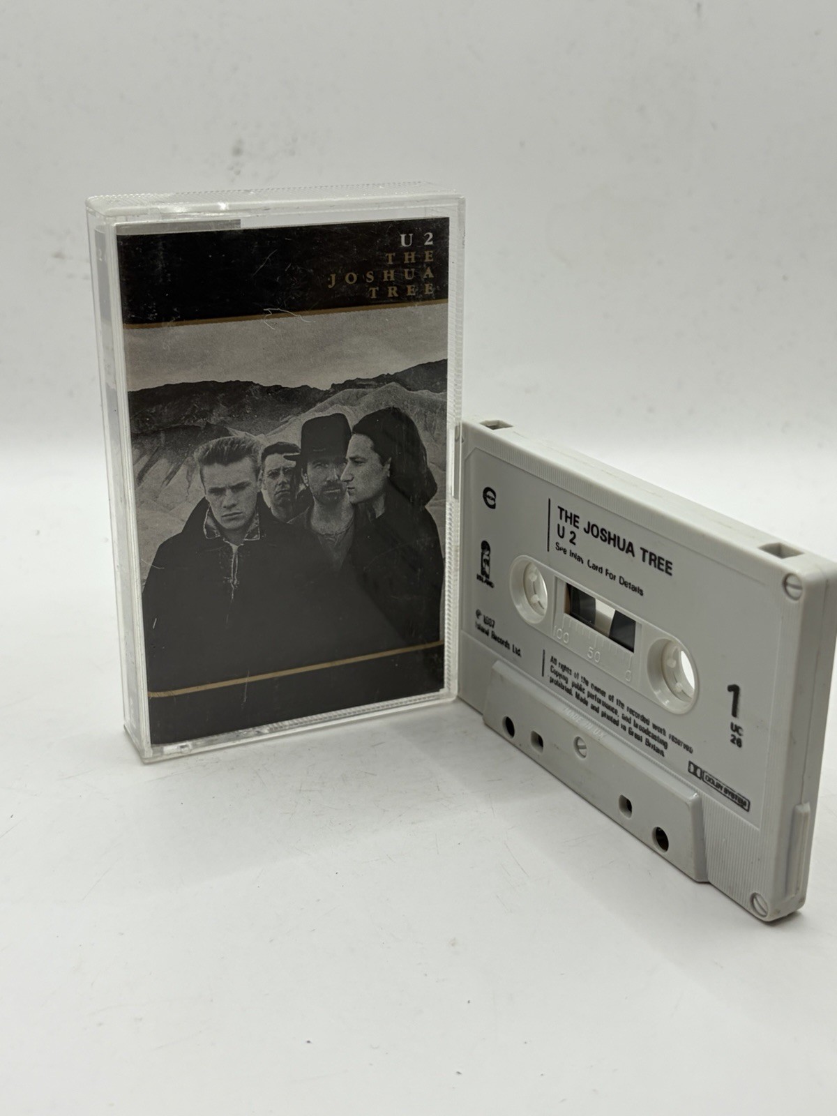 U2 The Joshua Tree Cassette Tape Album White Shell