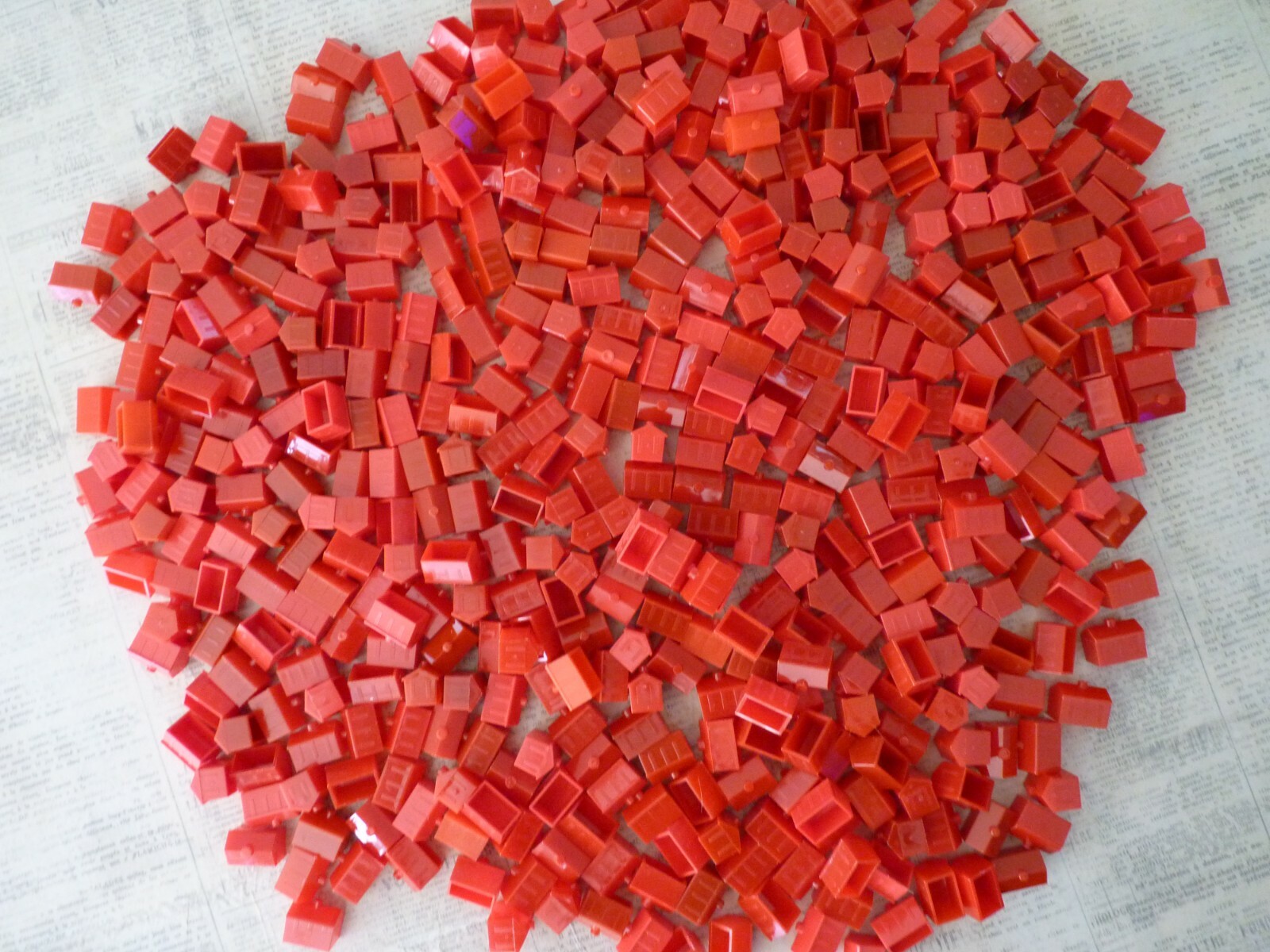 Large Lot MONOPOLY RED HOTELS (300) pieces