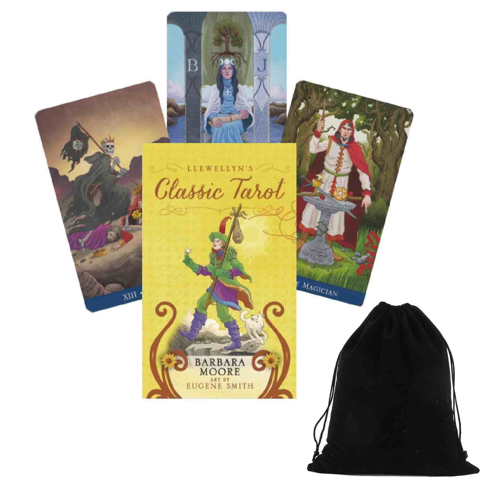 Llewellyn's Classic Tarot Mini Card Deck Esoteric Moore Llewellyn And Bag N