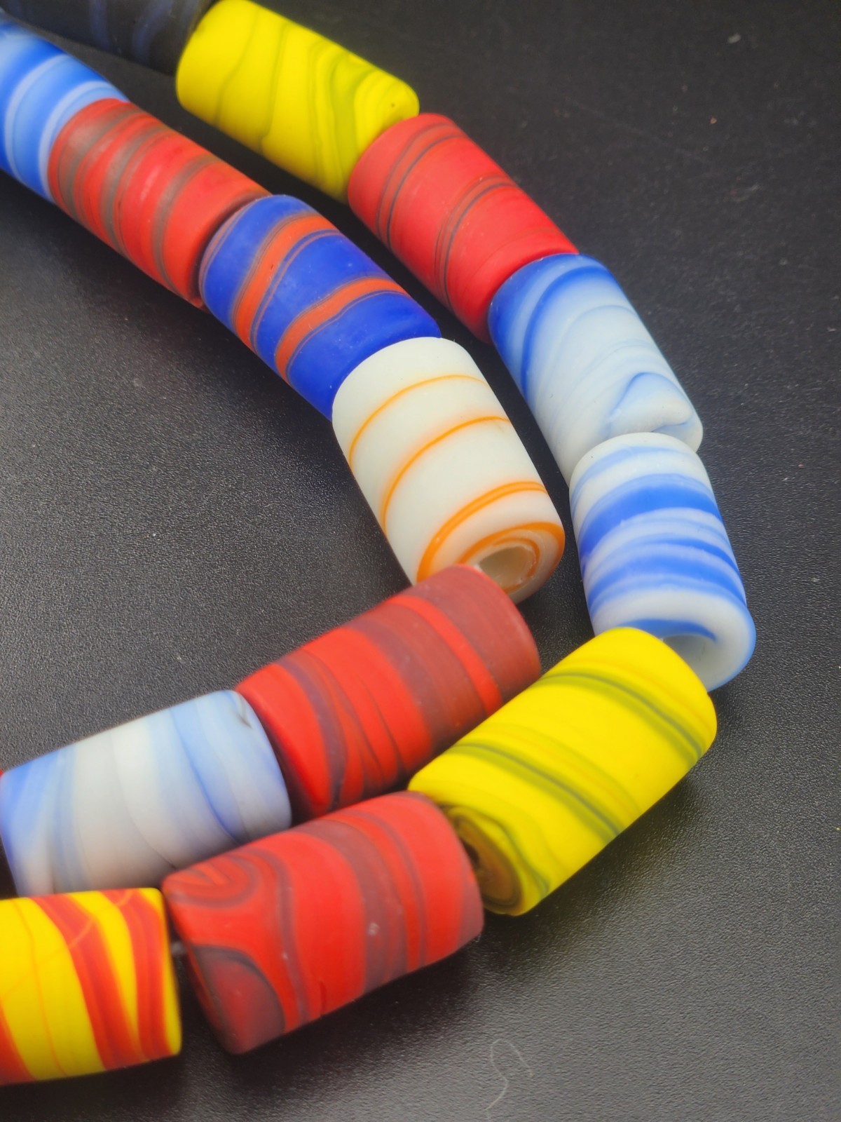 vintage african trade beads 14mm beautiful strings