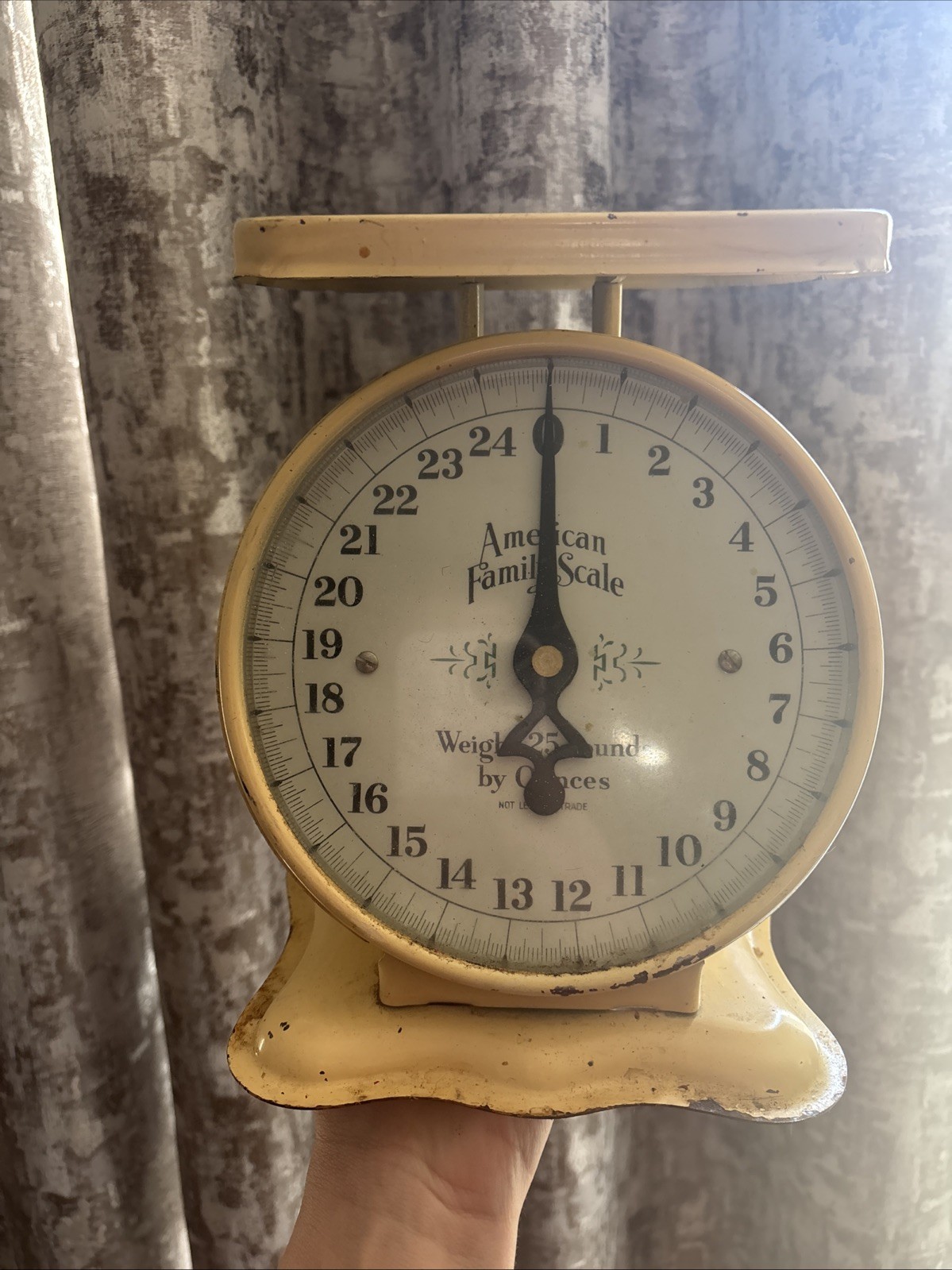 Vintage American Family Scale Metal White Works