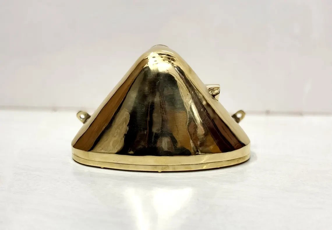 Set of 10 Nautical Heavy Duty Triangle Solid Brass Coastal Bulkhead Wall Light