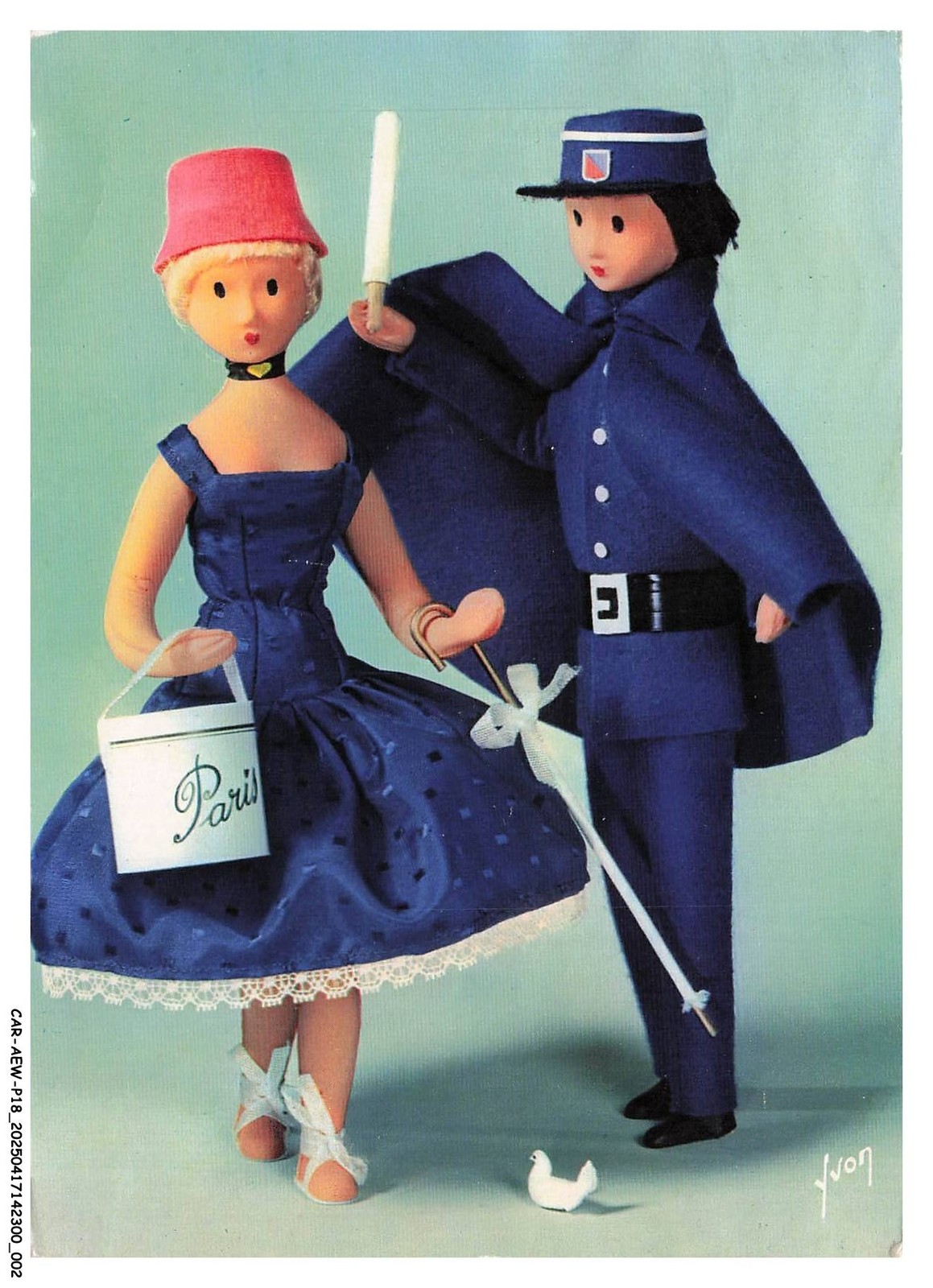 Car Aewp18 0969 Illustrator - Peynet - The Lovers