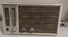 Vtg 1960s Zenith AM FM  Radio Model X326 Brown And Cream Color -USA