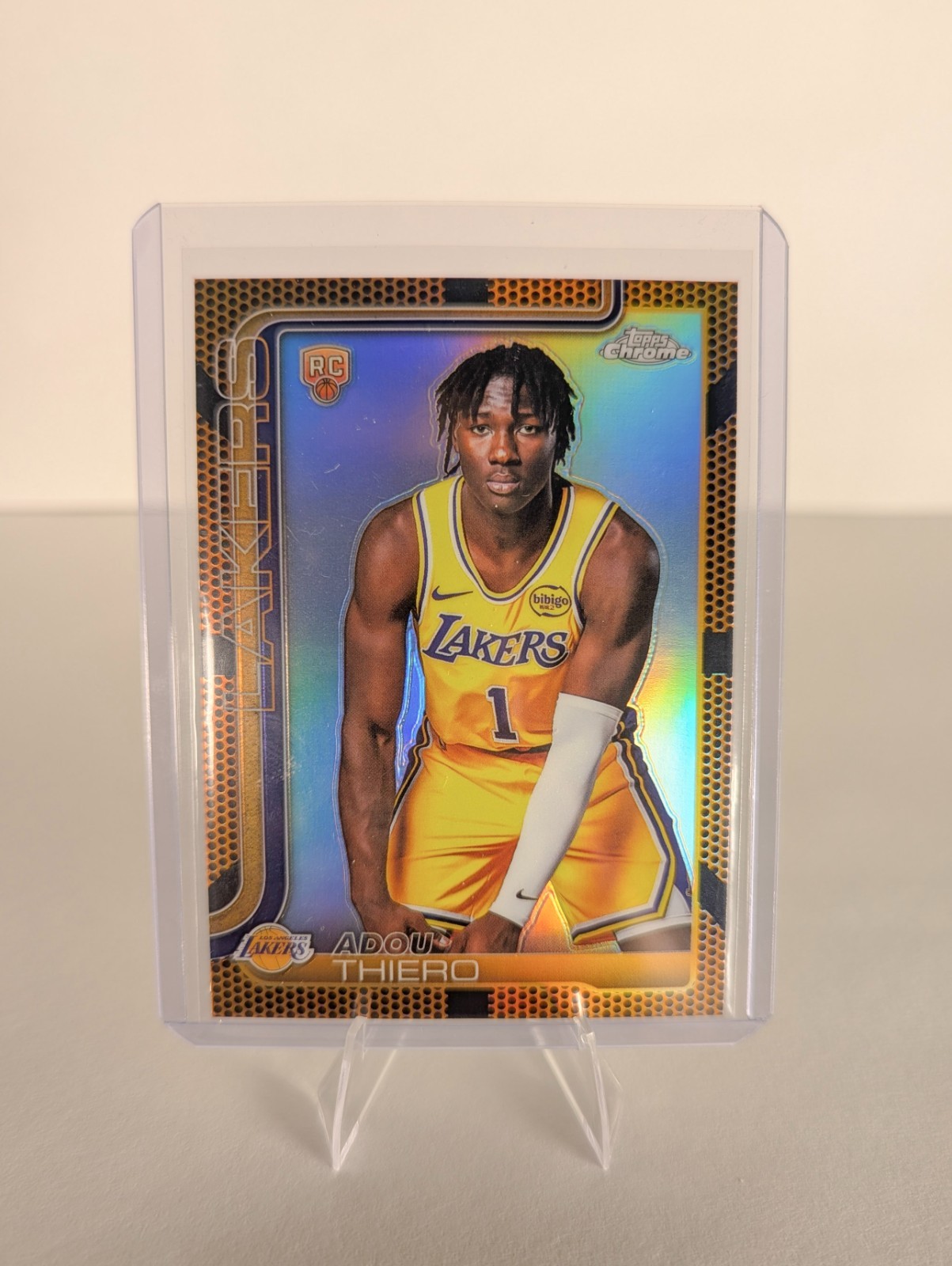 2025-26 Topps Chrome - Adou Thiero Orange Basketball Refractor #286 (RC)