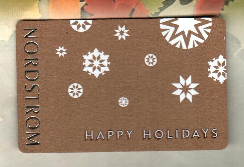 NORDSTROM Happy Holidays, Snowflakes ( 2016 ) Gift Card ( $0 )