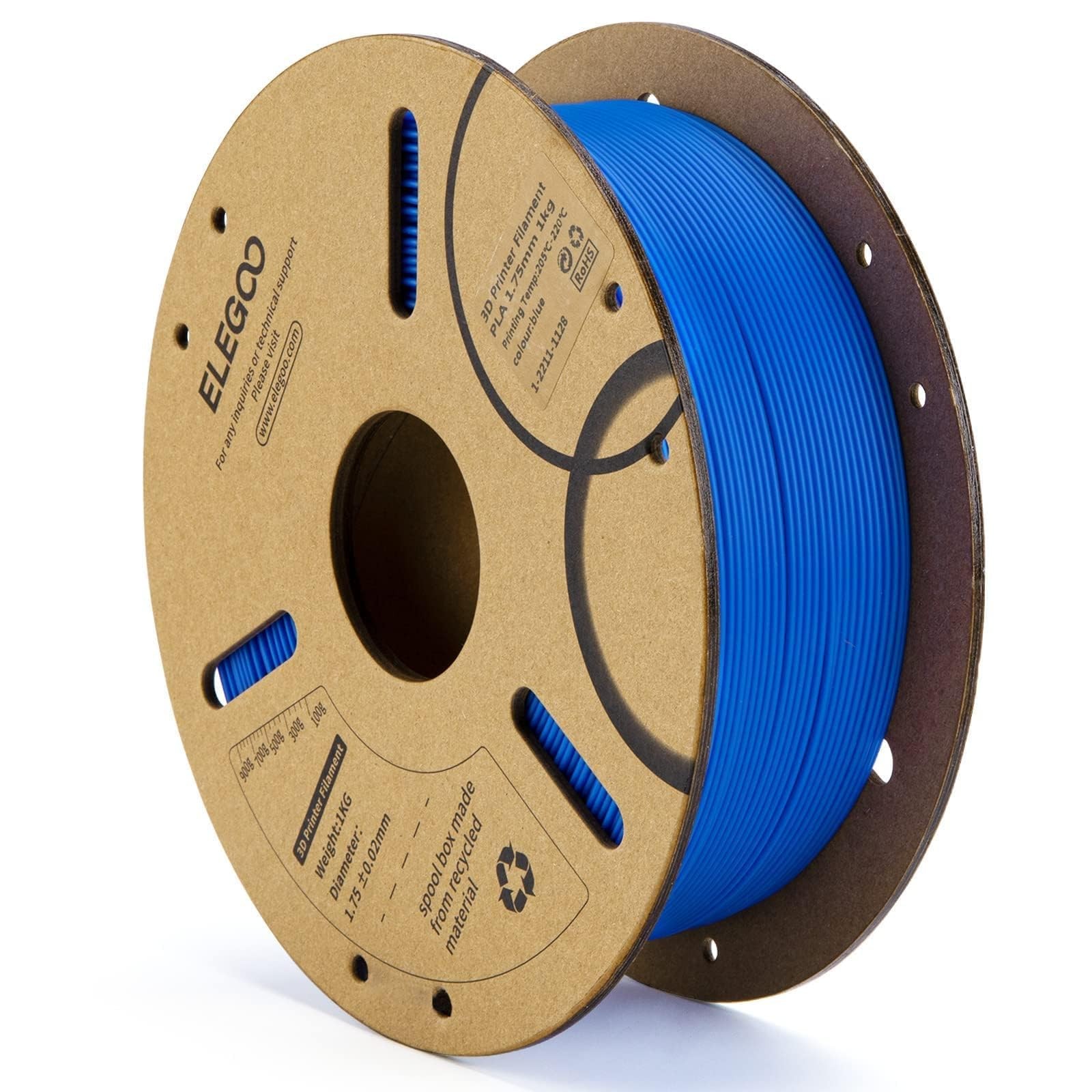 3D Printer Filament PLA 1.75mm Dark Blue 1KG Dimensional Accuracy + - 0.02mm