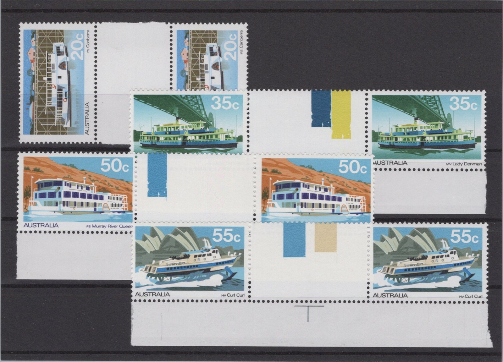 Australia 1979 Ships Boats Ferries XF Mint Never Hinged