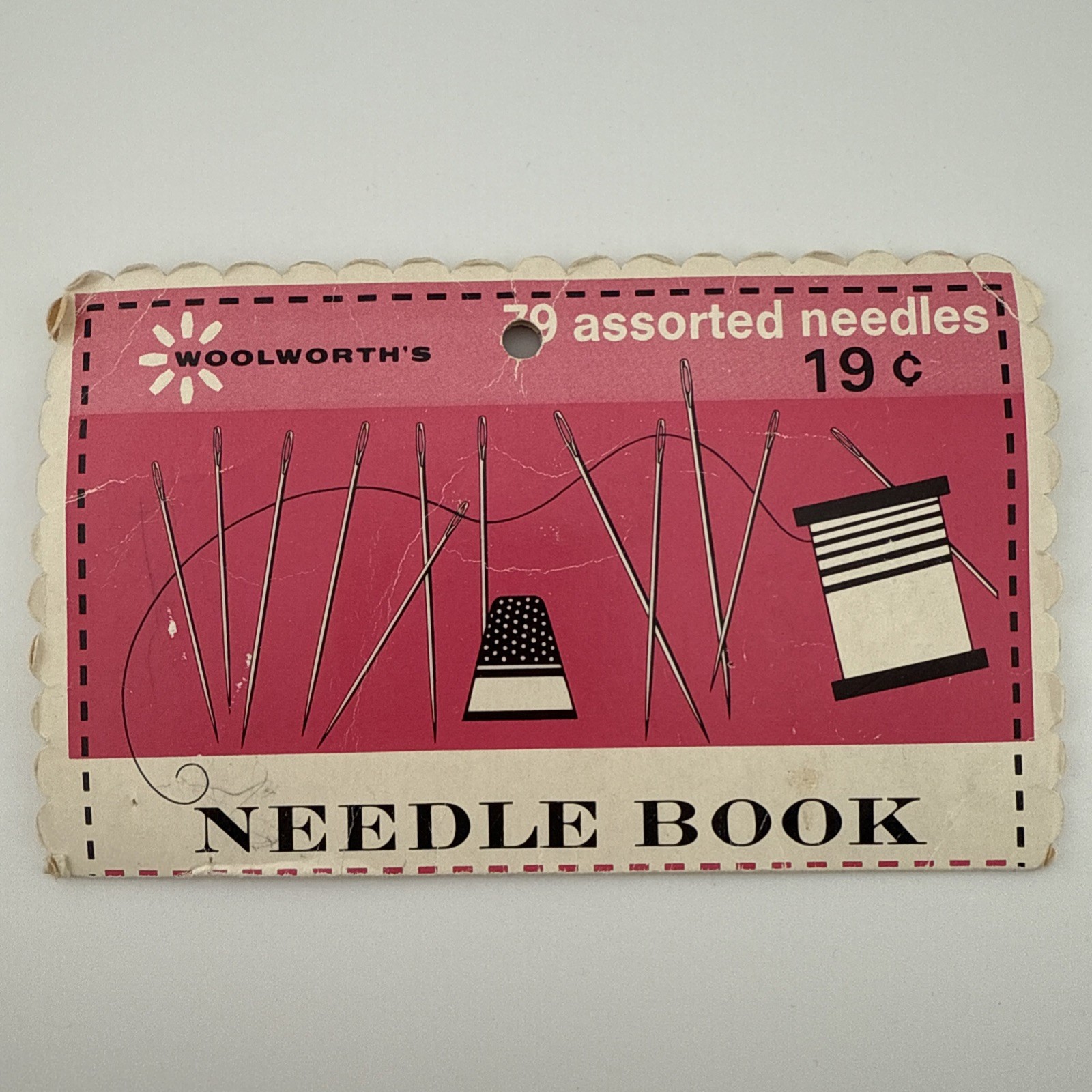 Vintage Hand Sewing Needle Book Woolworth's Made in Western Germany Used
