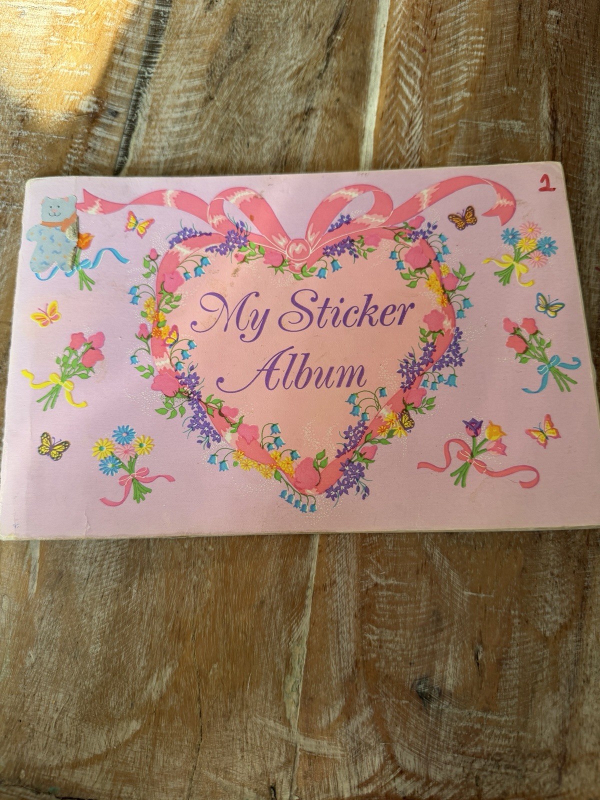 Vintage 1989 Sandylion Sticker Album – Filled – Disney, TMNT, 80s 90s