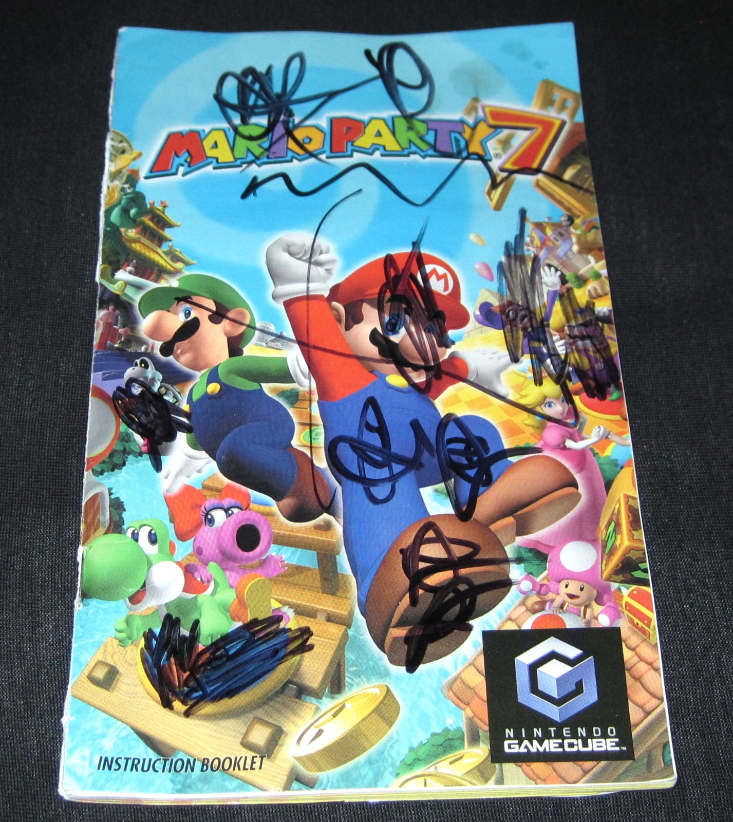 Mario Party 7 - Manual Only (Nintendo Gamecube) Scribbled