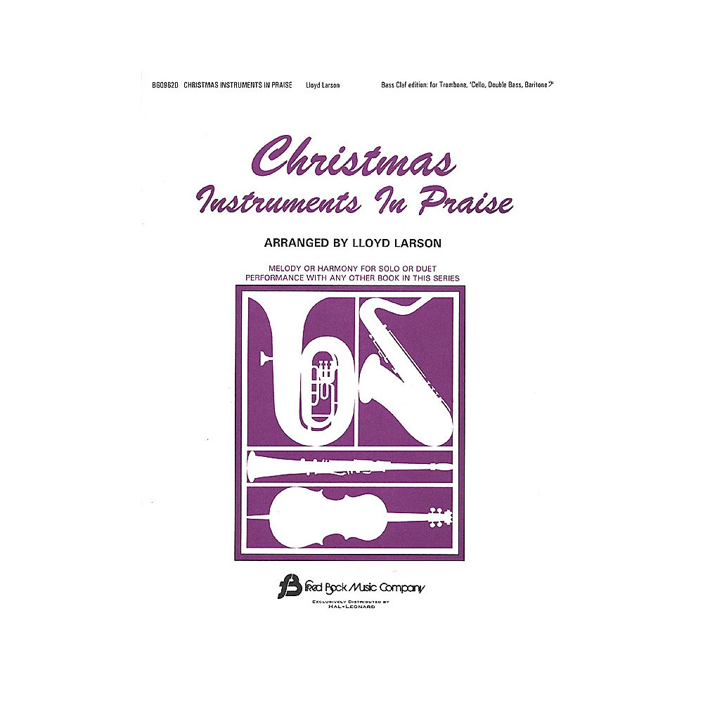 Fred Bock Music Christmas Instruments in Praise Instructional Series Bass Clef