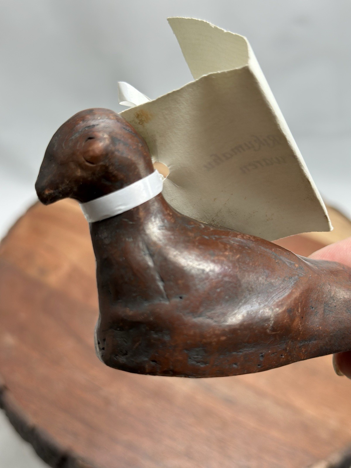 Vintage Whistleworks Hand Made Figural Bird Whistle Ocarina Pottery