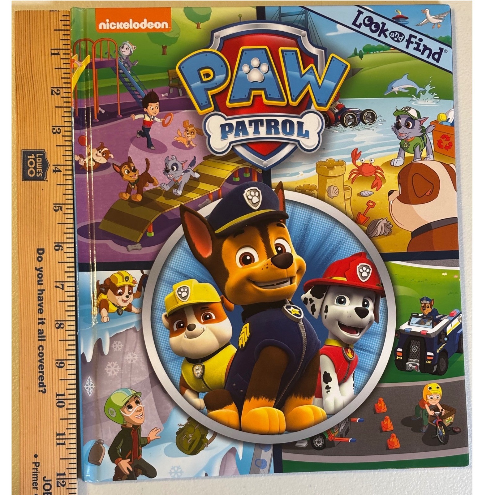 Nickelodeon Paw Patrol Look and Find Board Book Kids Childrens Activity Learning