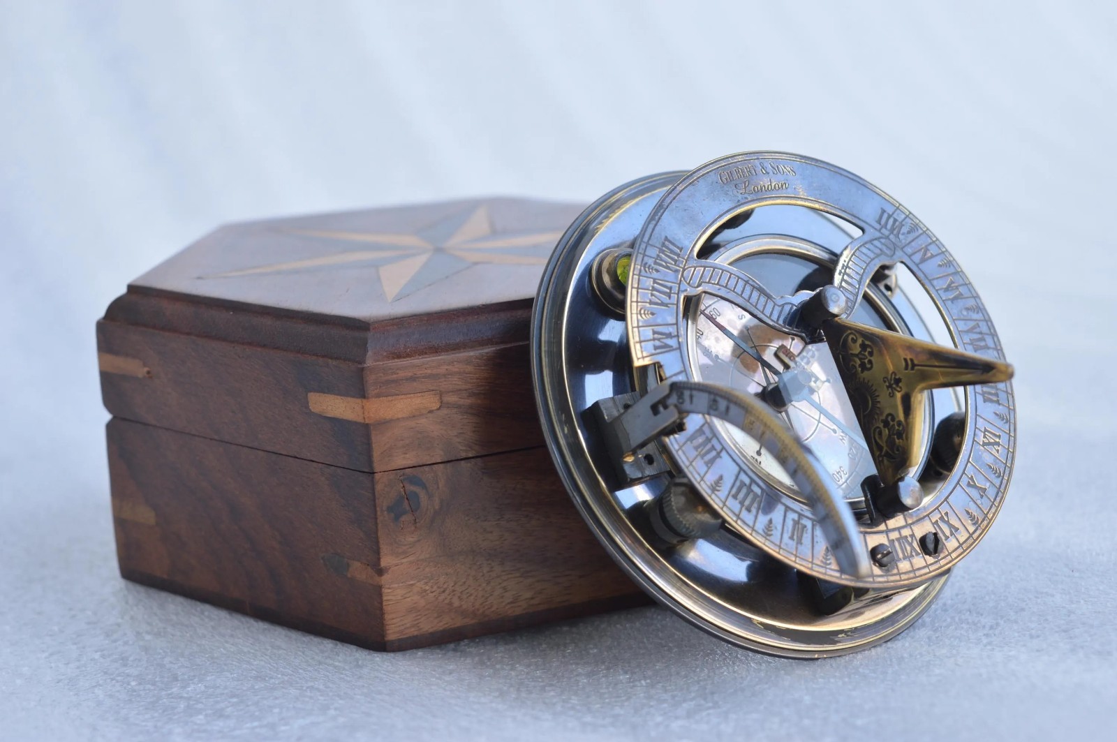 5 inch Antique Brass & Copper Sundial Compass – Sundial Clock Ship Replica Watch