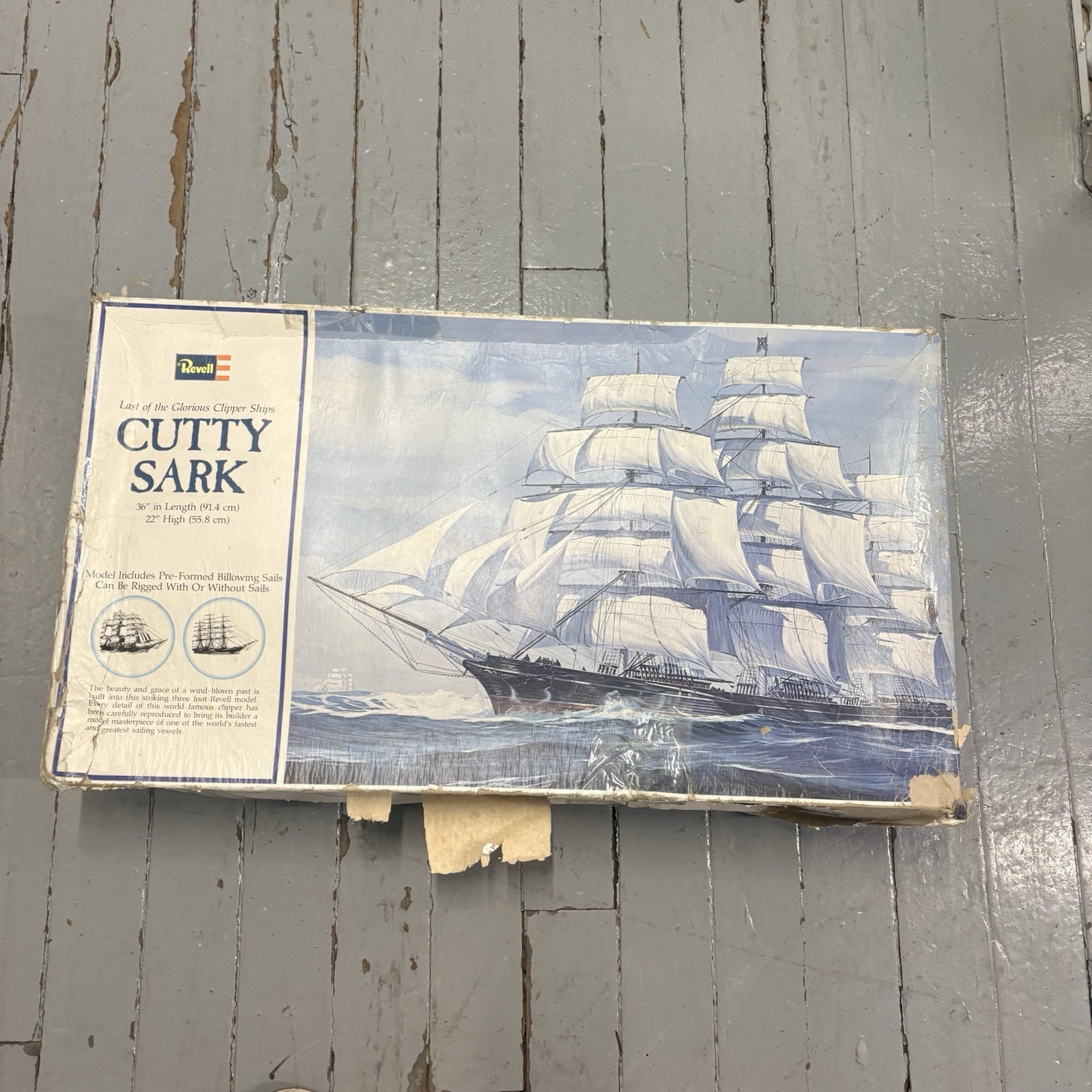 NEW Vintage 1974 Revell Cutty Sark H-399 Plastic Model Ship Kit Scale 1/96 NOB