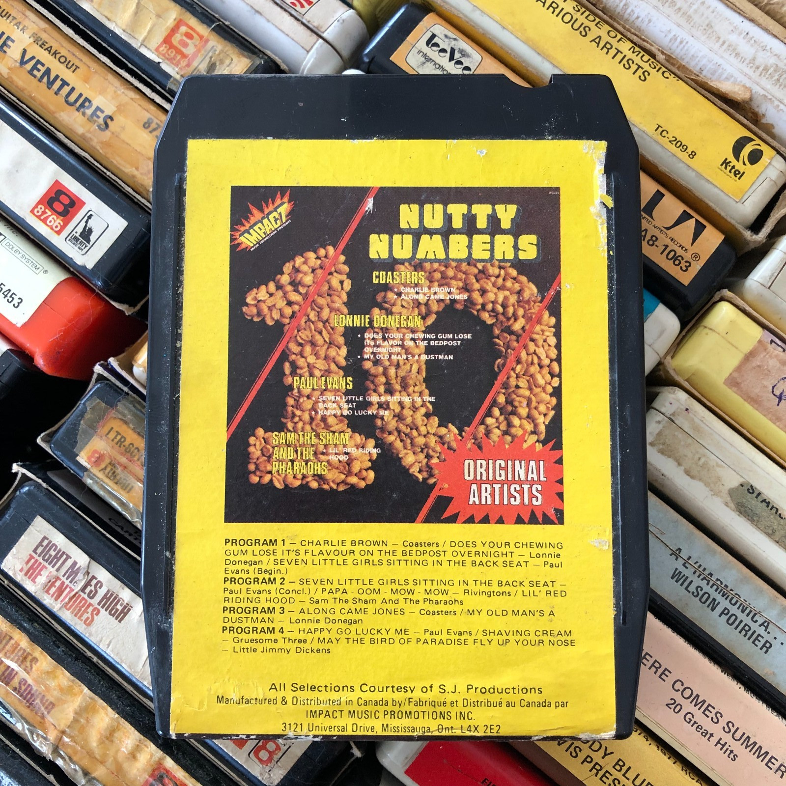 10 Nutty Numbers , 8 Track Tape CANADA