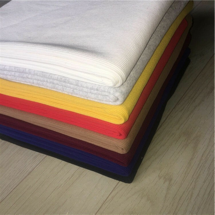 1M Elastic Rib Knit Fabric Cuff Waistband knit Trim Cotton Neck Band DIY Costume