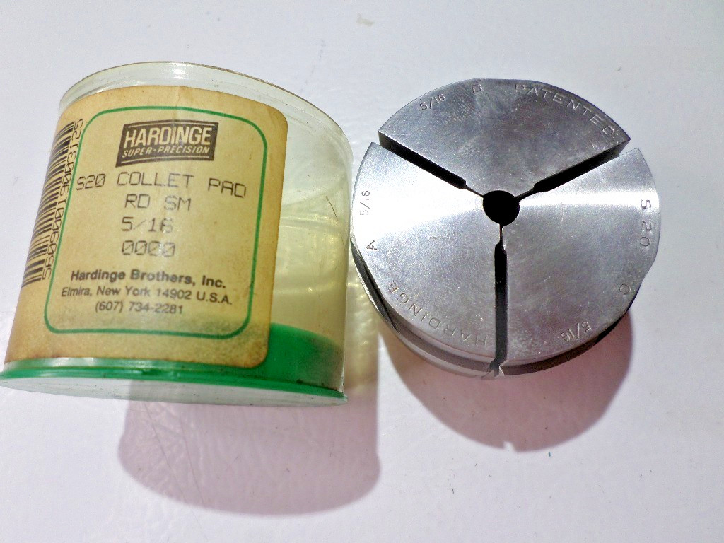 3 PC Hardinge S20 Round Collet Pads 5/16 Inch