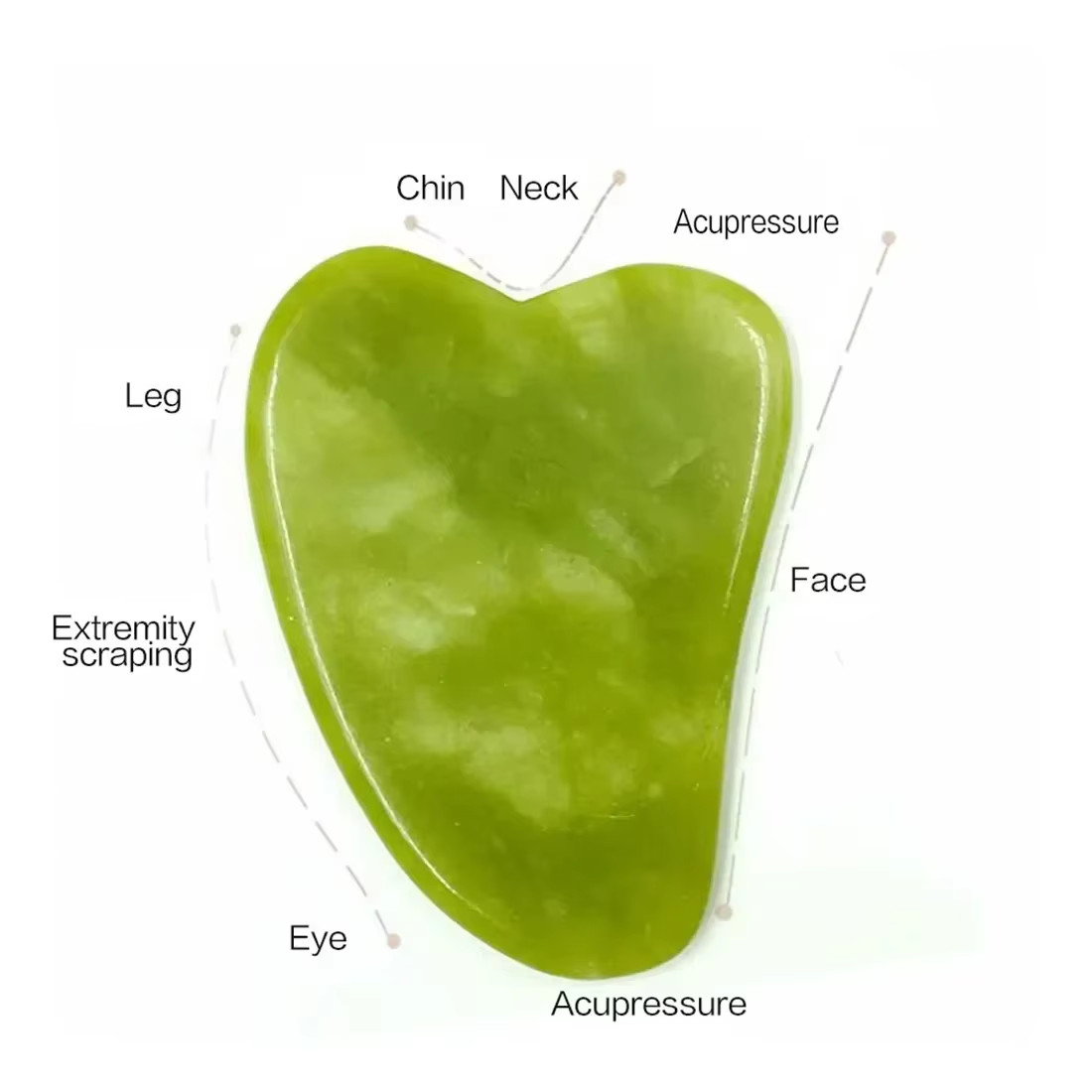 Natural Jade Roller Face Gua Sha, Natural Stone, Body Neck Massager, Acupoint, E