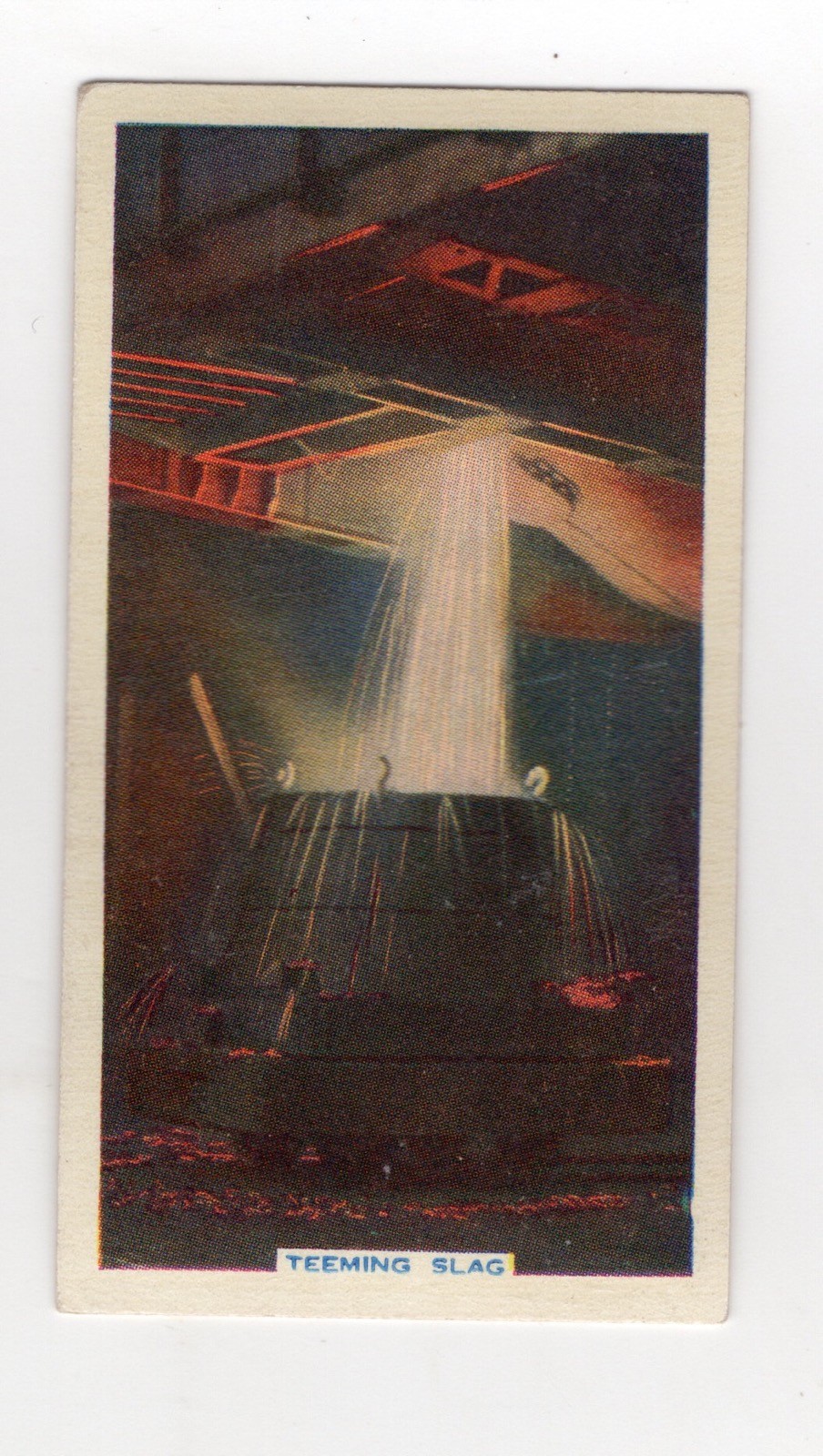 Mechanization card 1936 #27 Teeming Slag at Lloyd' Corby Steelworks Glasgow