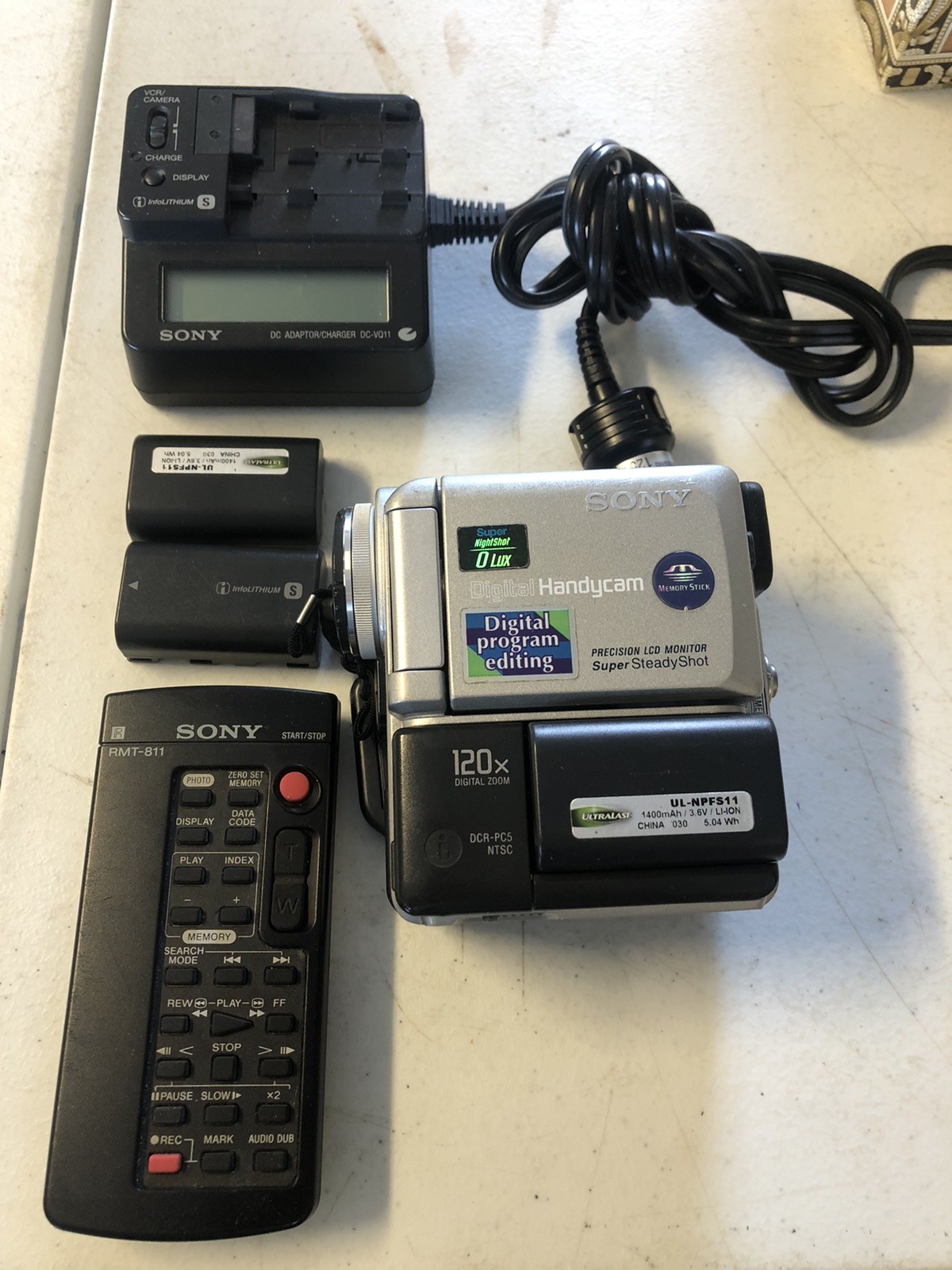 Sony Handycam DCR-PC5 2.5" Touch-Panel 120x Digital Zoom Video Camera Recorder