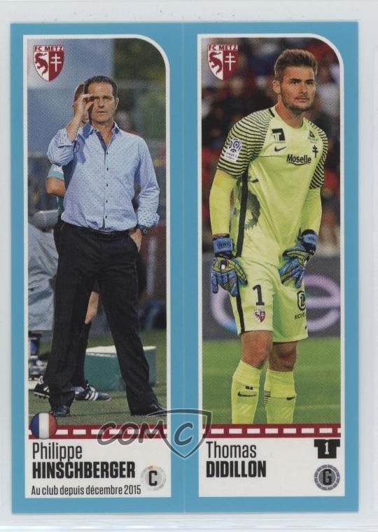 2016-17 Panini Foot Album Stickers Philippe Hinschberger Thomas Didillon 1o2