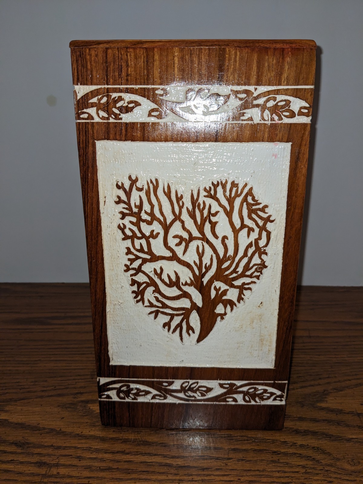 Handmade Cremation Urn for Human Ashes | Tree of Life Wooden Urns Hand-Crafted
