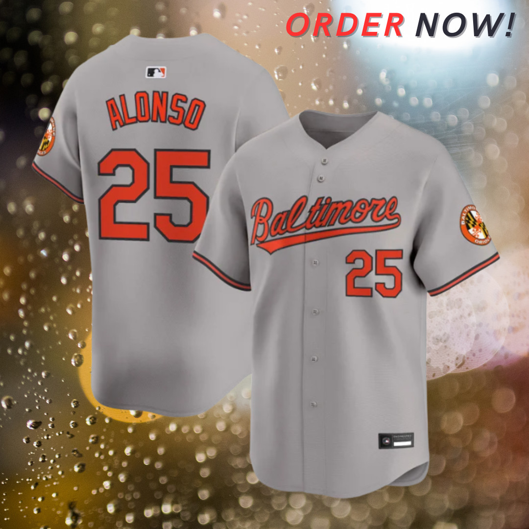 Pete Alonso #25 Orioles Gray 2025 Premier Limited Stitched Jersey "All Sizes"
