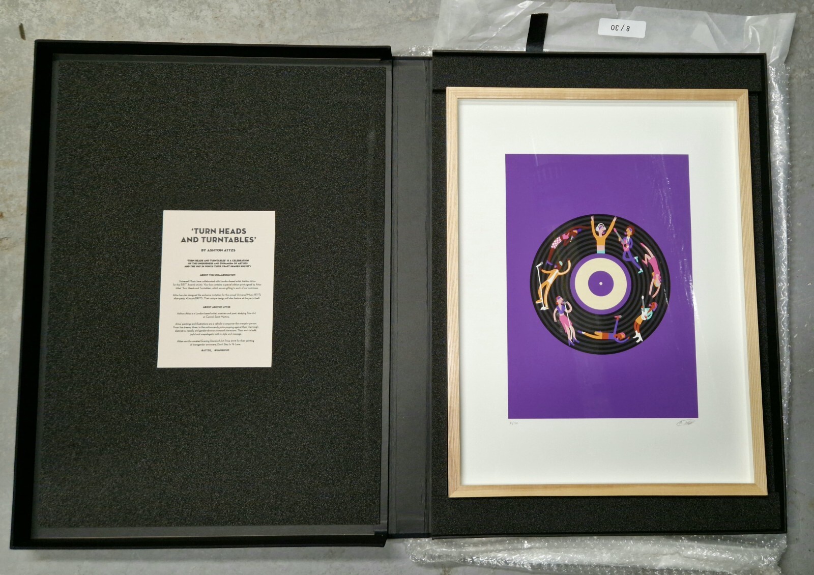 Brit Awards “Turn Heads and Turntables" Limited edition 8/30 print art
