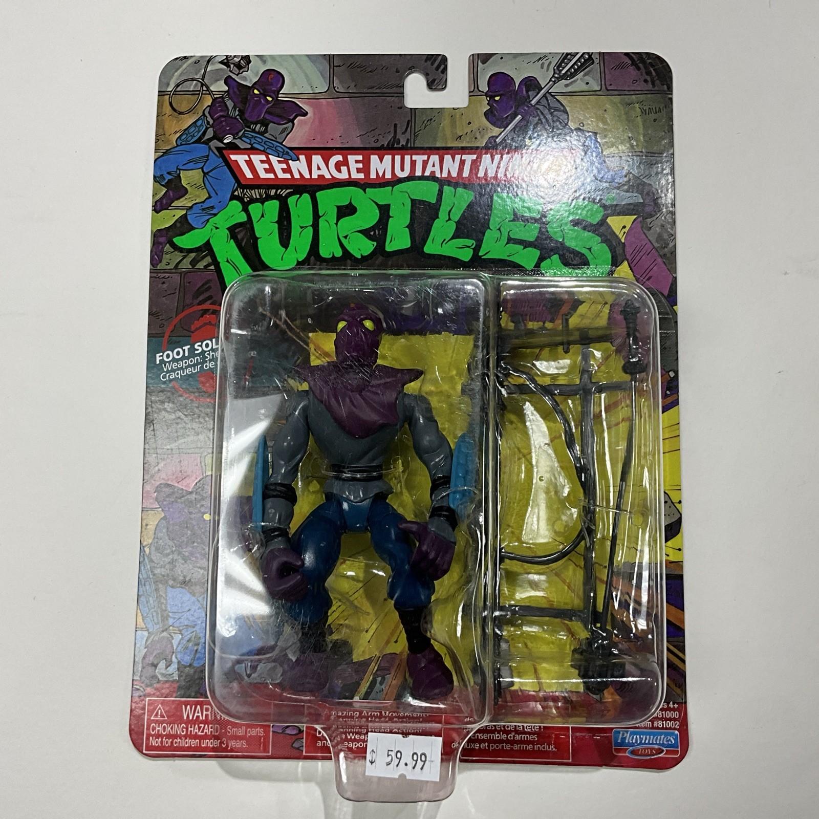 Teenage Mutant Ninja Turtles Foot Soldier 2022 Retro Figure Playmates New
