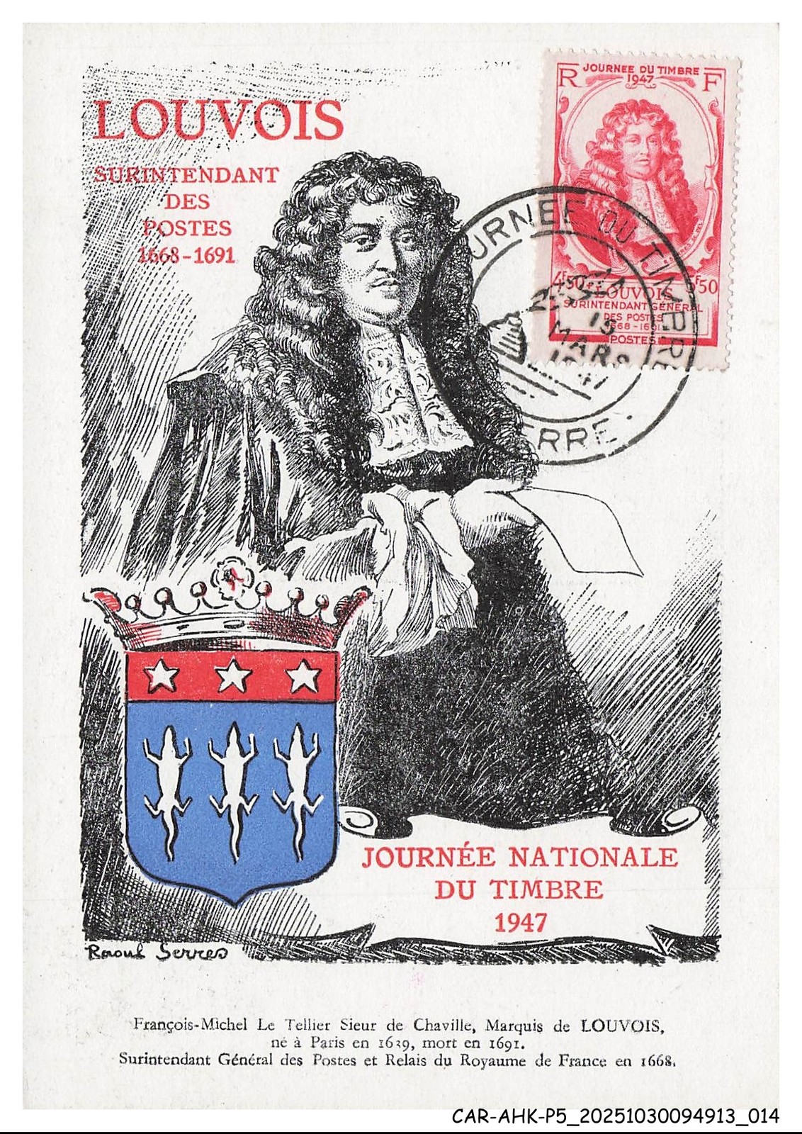 CAR-AHKP5-0273-maximum Cards - YENES - Louvois - Superintendent Of Posts - Jo