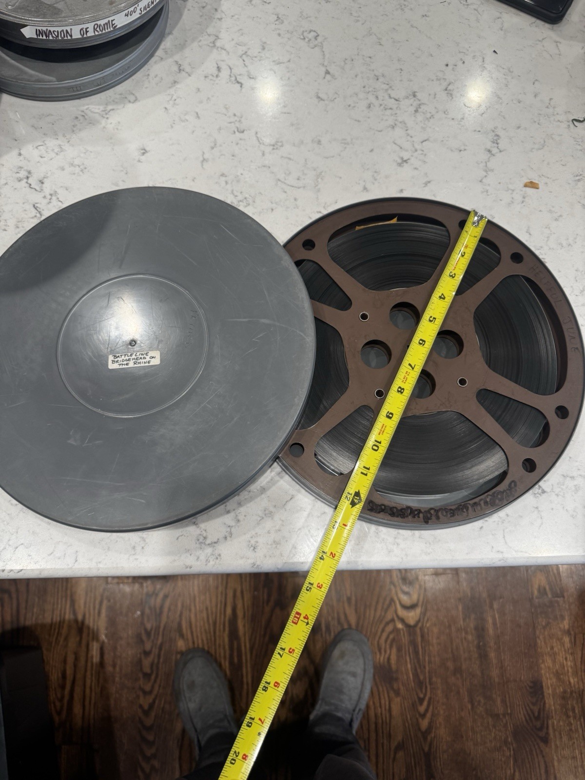 Vtg Rare Ww2 World War 2 Battleline Bridgehead On The Rhine Action 16MM Reel BH