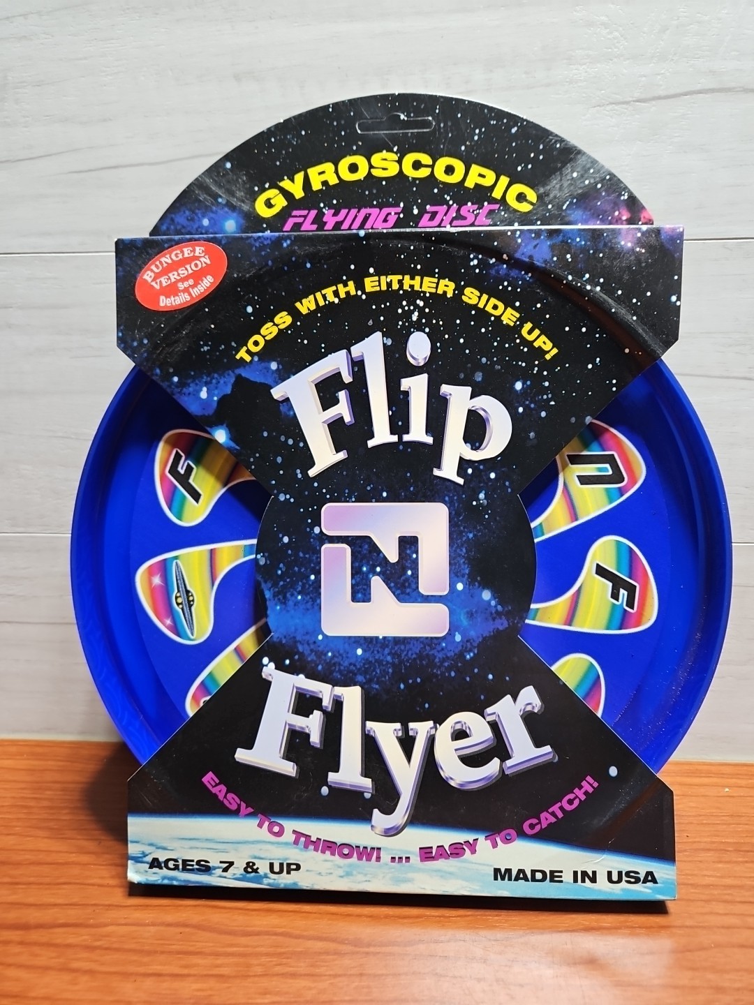 Flip N Flyer Gyroscopic Disc Trick Frisbee, New In Package,  Fast Shipping 