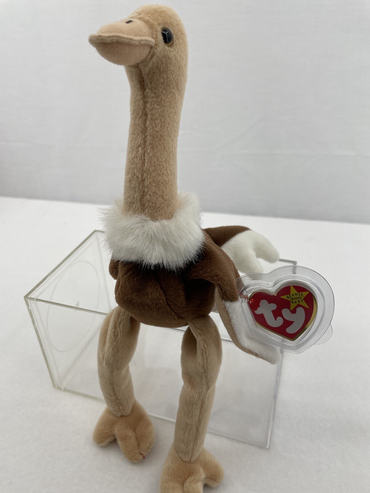Retired TY Beanie Baby – STRETCH the Ostrich (6.5 in)