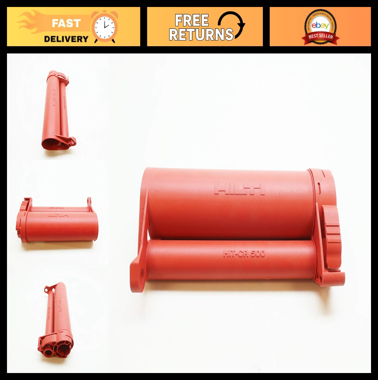 Adhesive Cartridge Holder for HDM Manual Dispenser - HILTI HIT-CR-500 Red