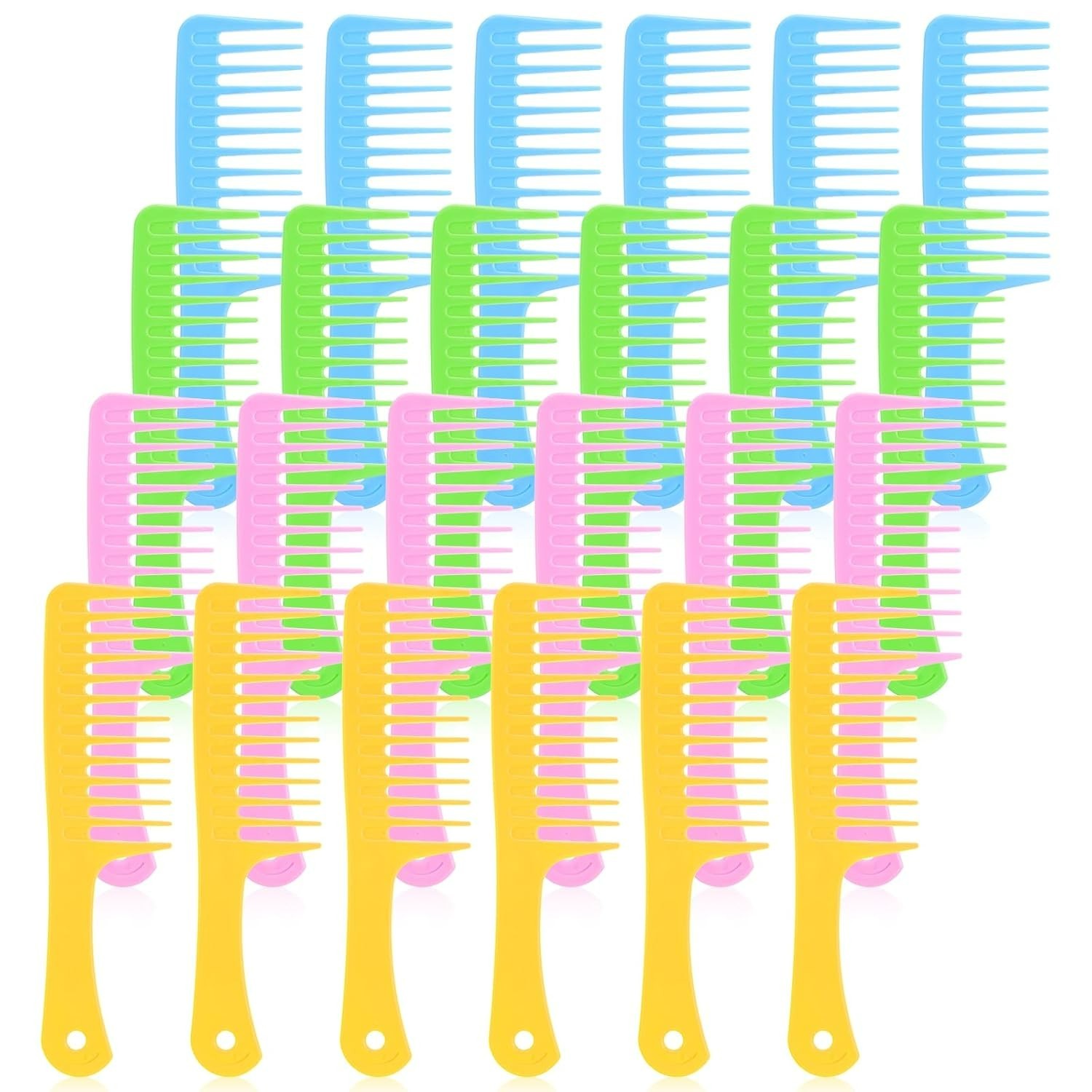 100 Pieces Colorful Combs, 2.36 x 9.25 Inch