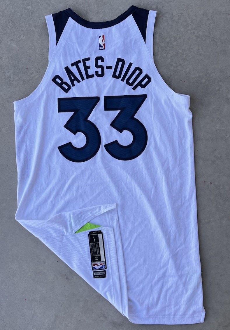 Minnesota Timberwolves Jersey Size 50 Keita Bates Diop Game Issued Nike Wolves 1
